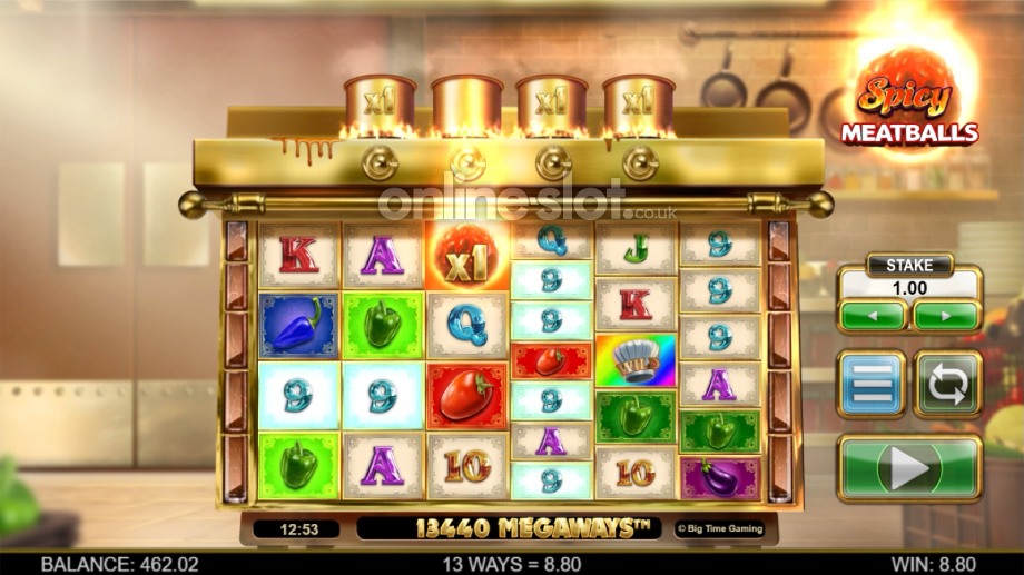 spicy meatballs megaways slot base game