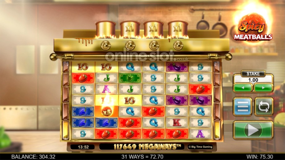 spicy meatballs megaways slot meatball wilds feature