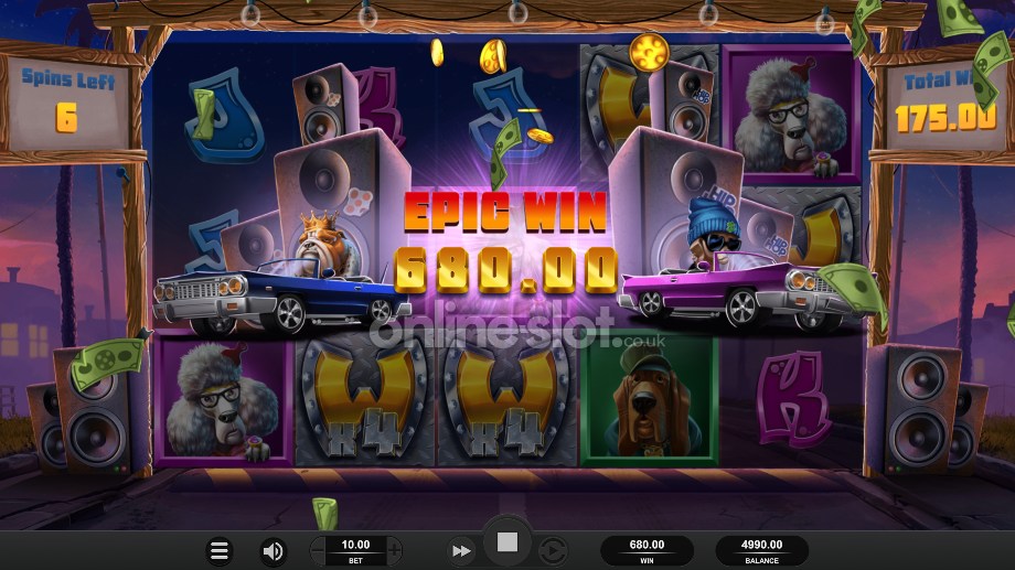 top dawgs slot free spins feature