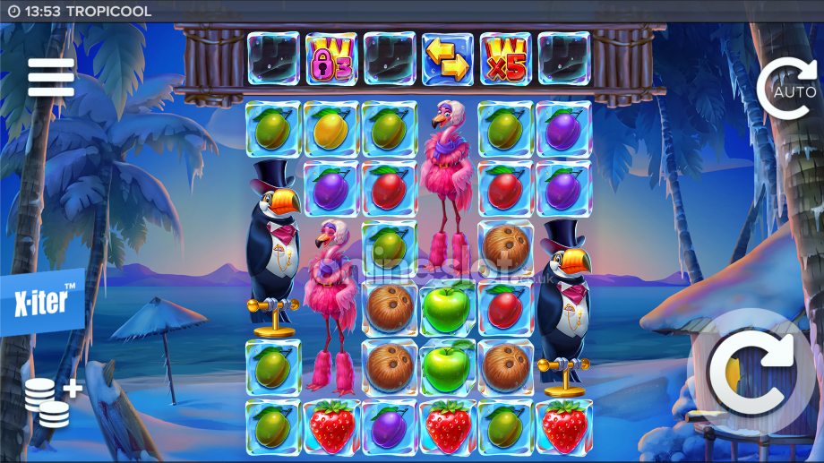 tropicool slot base game