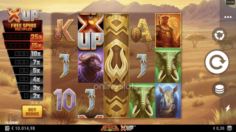 africa x up slot base game