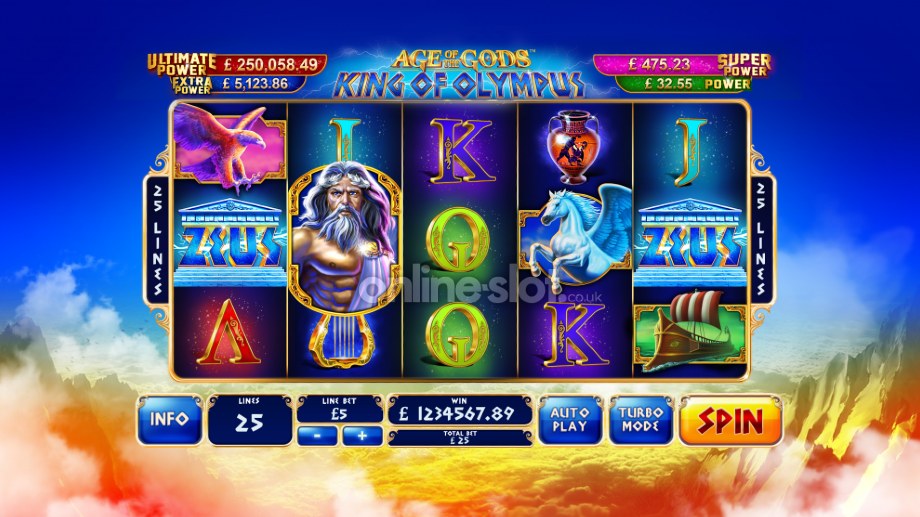 age of the gods king of olympus slot base game