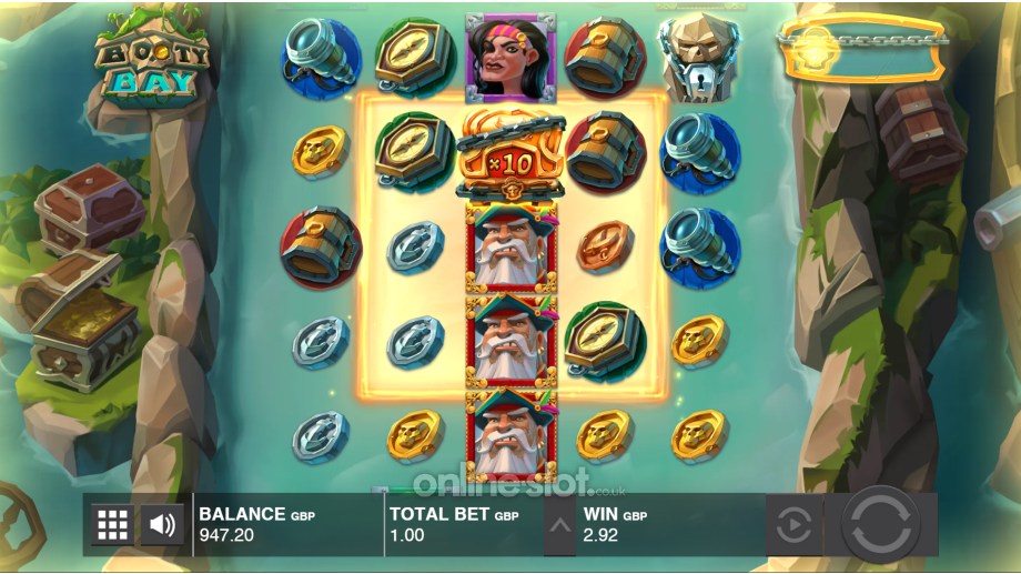 booty bay slot base game