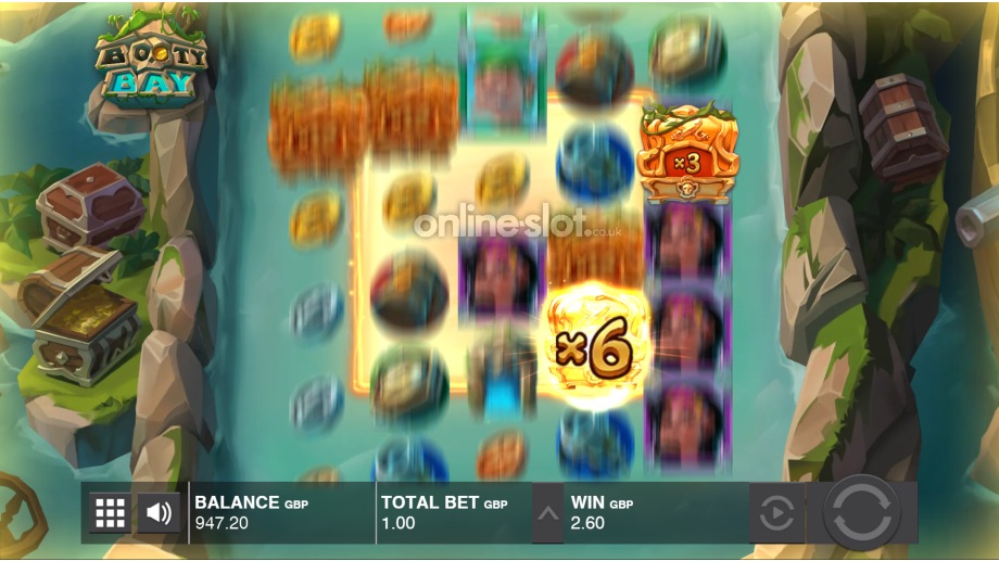 booty bay slot locking wilds feature