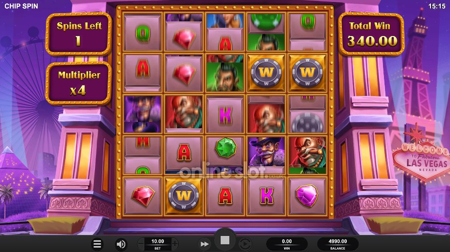 chip spin slot free spins feature