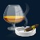 mega fortune slot cigar and cognac symbol