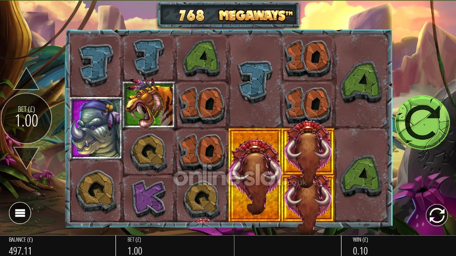 primal megaways slot base game