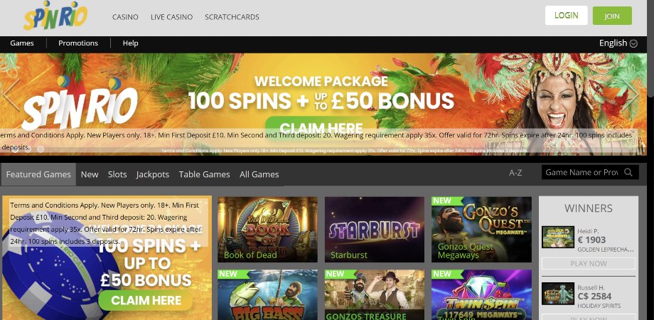 spin rio casino site