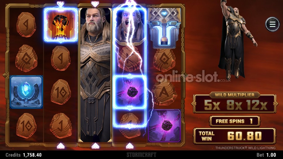thunderstruck wild lightning slot nidavellir free spins feature