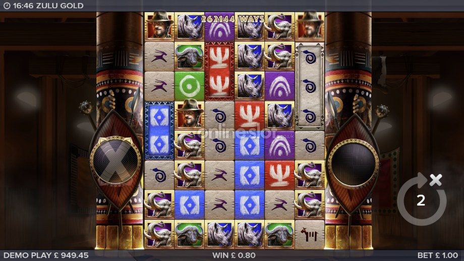 zulu gold slot avalanche feature