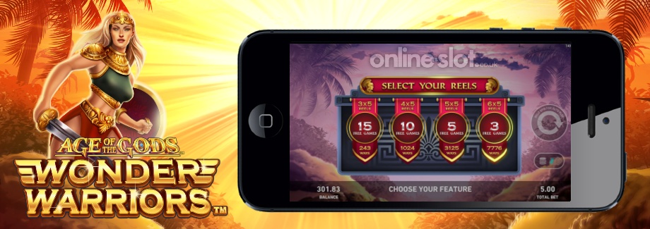 age of the gods wonder warriors mobile slot