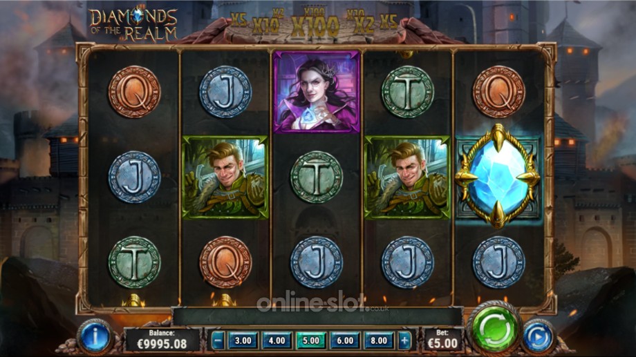 diamonds of the realm slot base game