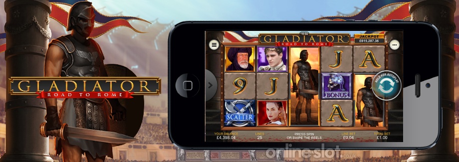 gladiator road to rome mobile slot
