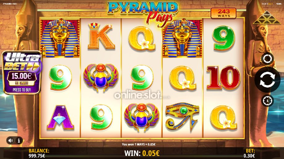 pyramid pays slot base game