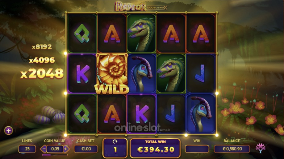 raptor doublemax slot free spins feature