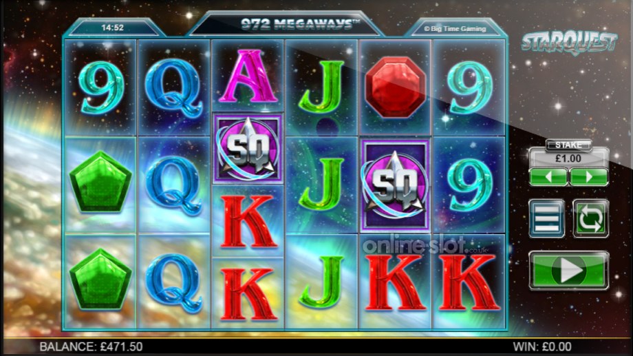 star quest megaways slot base game