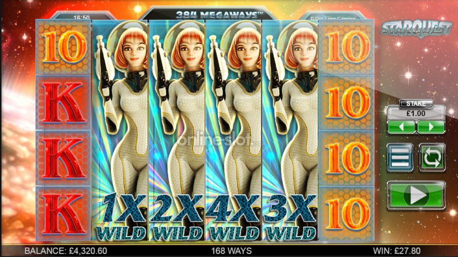 star quest megaways slot respin wilds feature