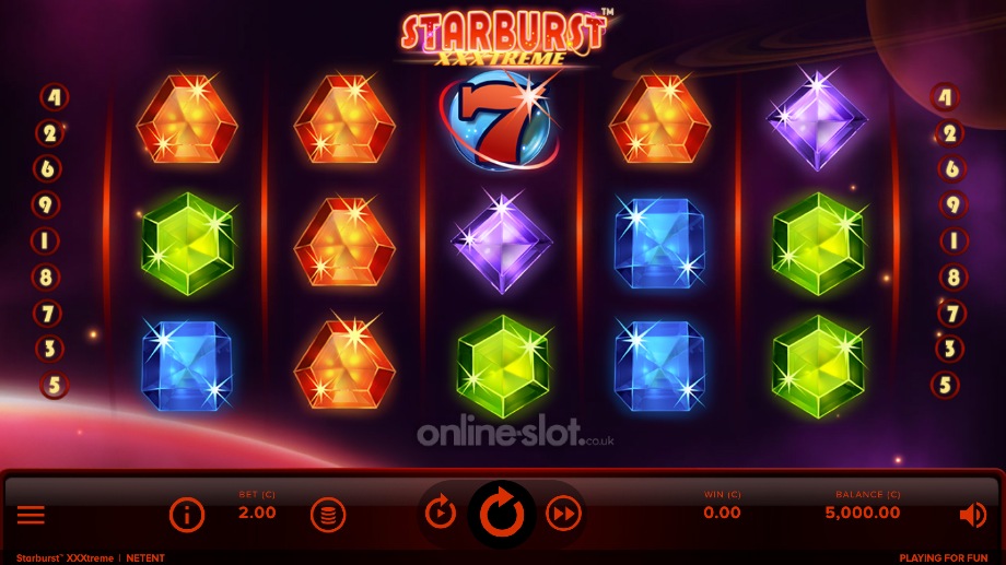 starburst xxxtreme slot base game