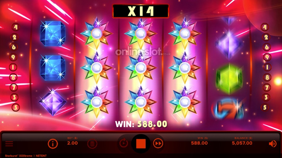 starburst xxxtreme slot starburst wilds feature