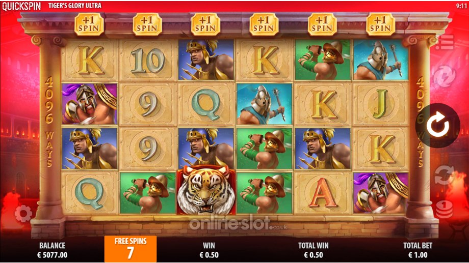 tigers glory ultra slot enraged tiger free spins bonus feature