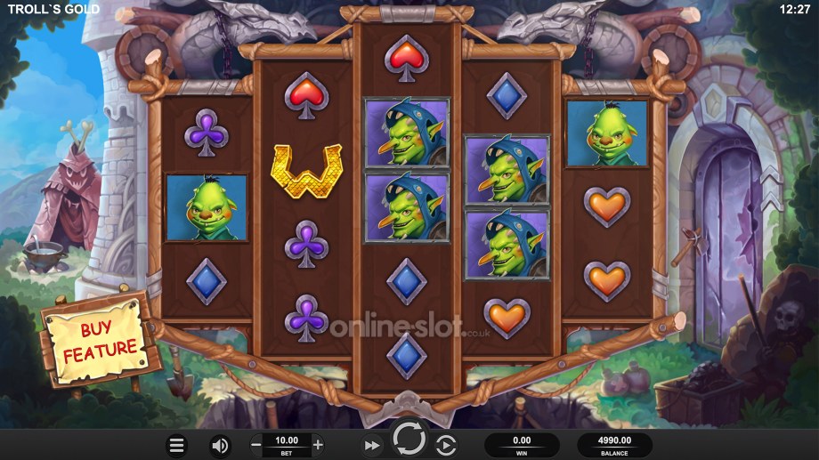 trolls gold slot base game