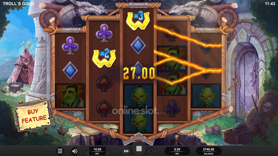 trolls gold slot multiplier wilds feature