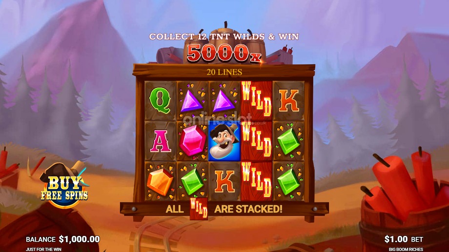 big boom riches slot base game