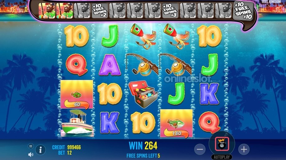 bigger bass bonanza slot free spins bonus feature