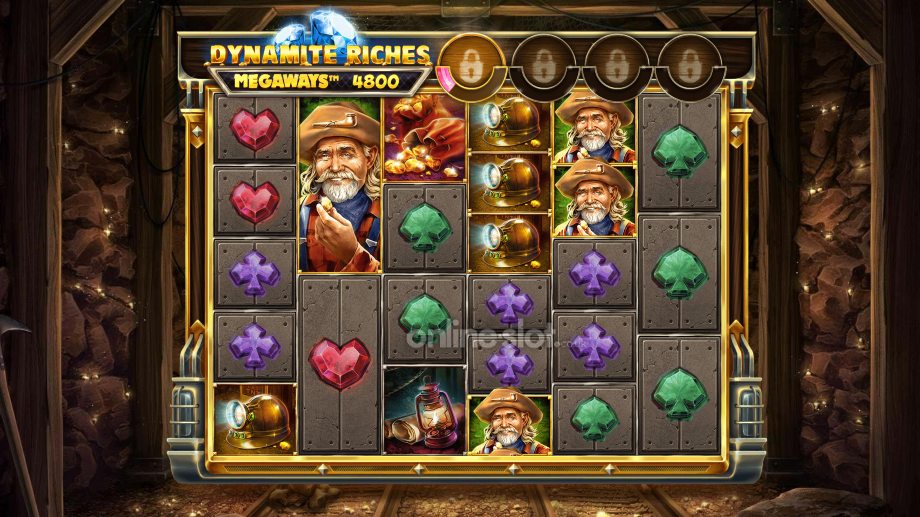dynamite riches megaways slot base game