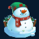 fat santa slot snowman symbol