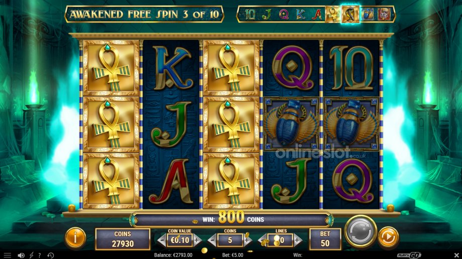 ghost of dead slot awakened free spins feature