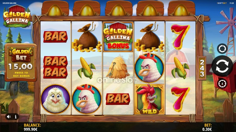golden gallina slot base game
