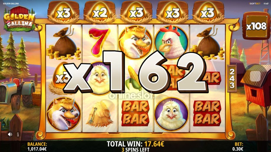 golden gallina slot free spins feature