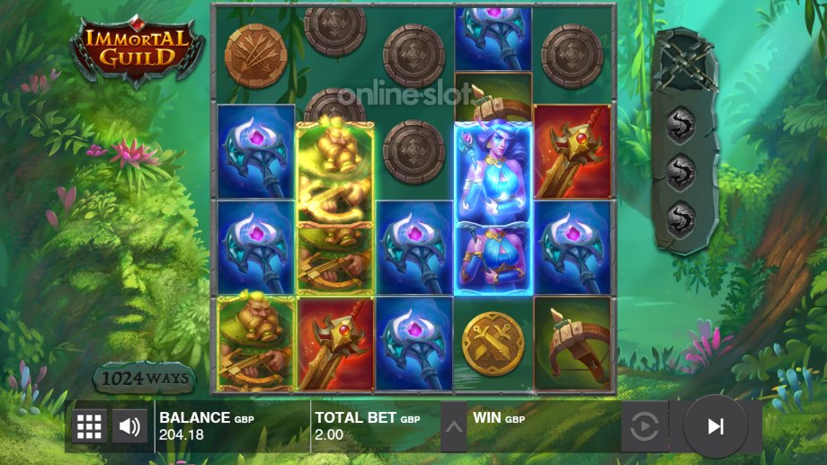 immortal guild slot base game