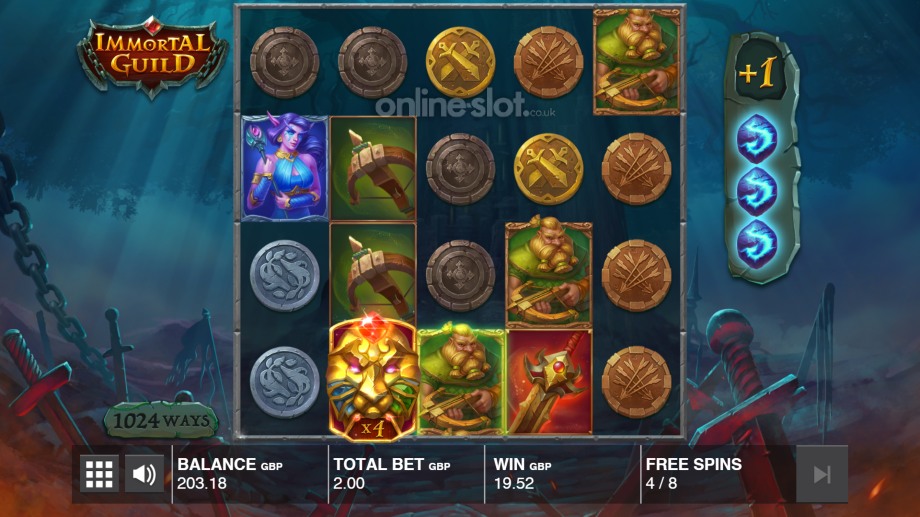 immortal guild slot free games feature