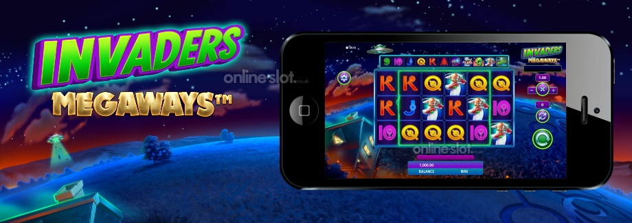 invaders megaways mobile slot