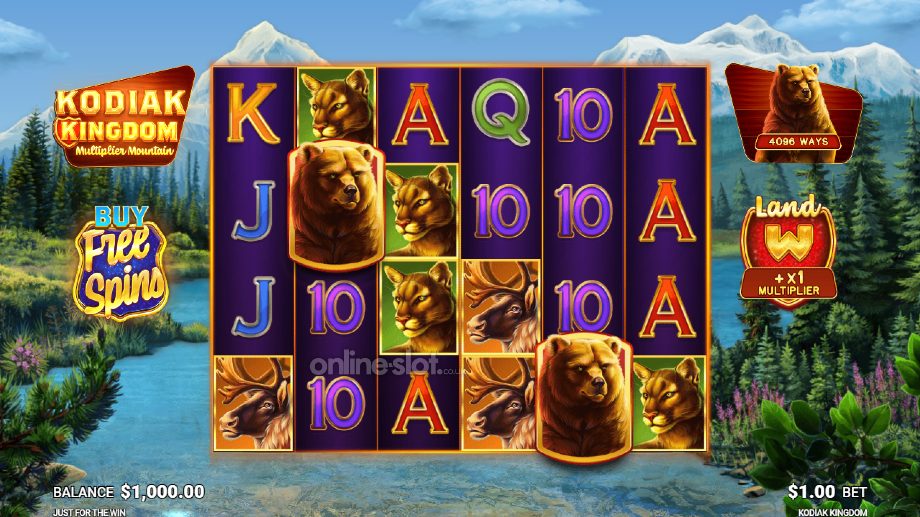 kodiak kingdom slot base game