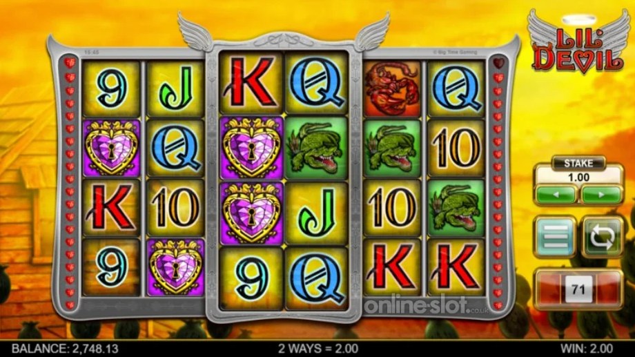 lil devil slot base game