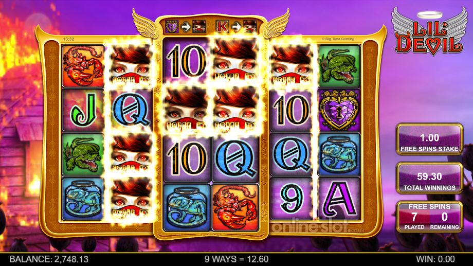 lil devil slot enhanced be my angel free spins feature