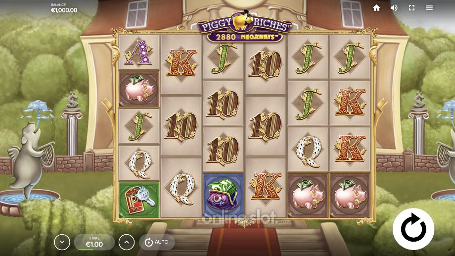piggy riches megaways slot base game