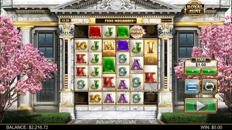 royal mint megaways slot base game