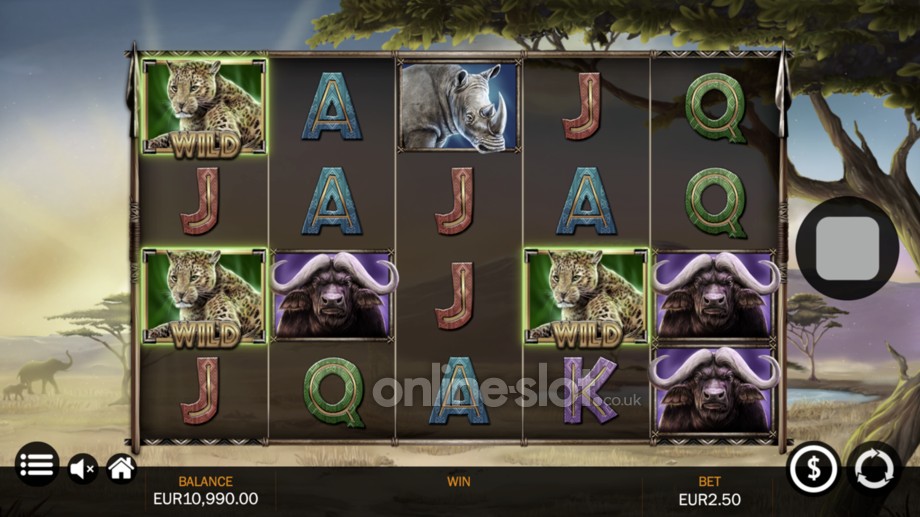 savanna roar slot base game