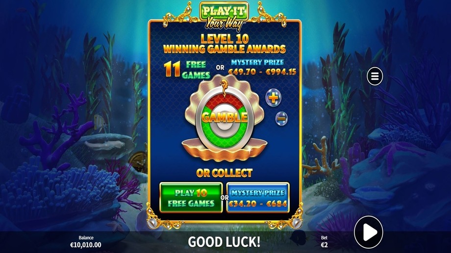 sea of pearls slot play it your way bonus feature