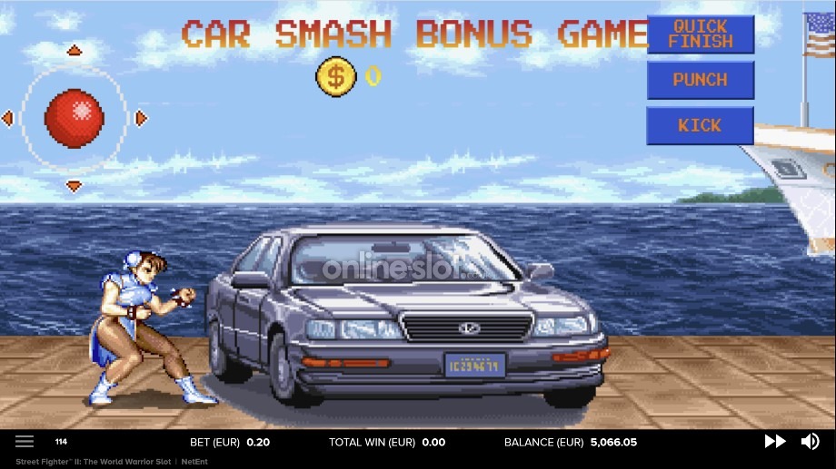 street fighter II the world warrior slot car smash bonus feature