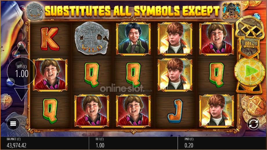 the goonies return slot base game