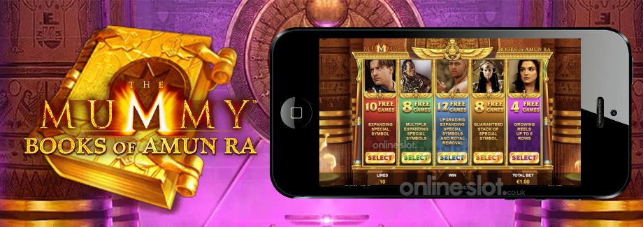 the mummy books of amun ra mobile slot