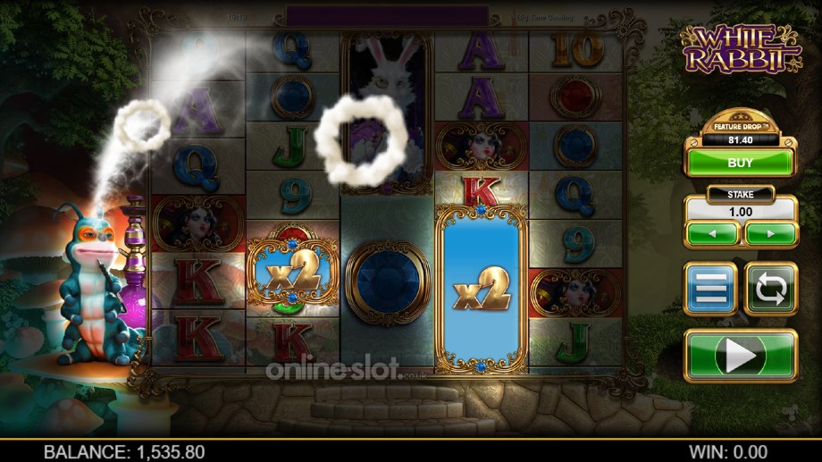 white rabbit megaways slot caterpillar wilds feature