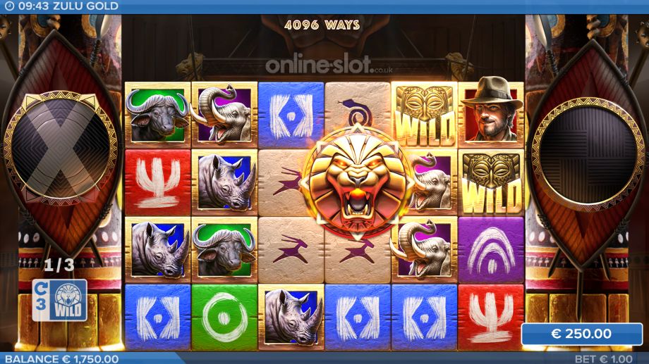 zulu gold slot wild walker feature