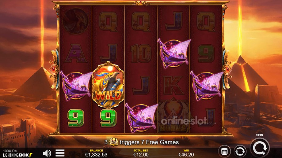 100x ra slot base game