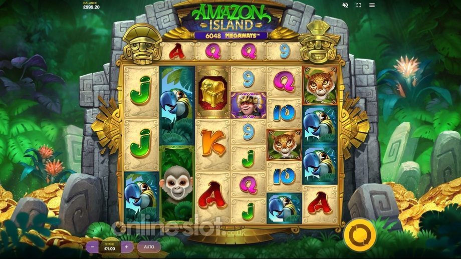 amazon island megaways slot base game